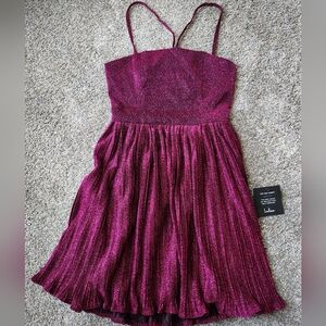 NWT Pink Sparkly Corset Back Dress